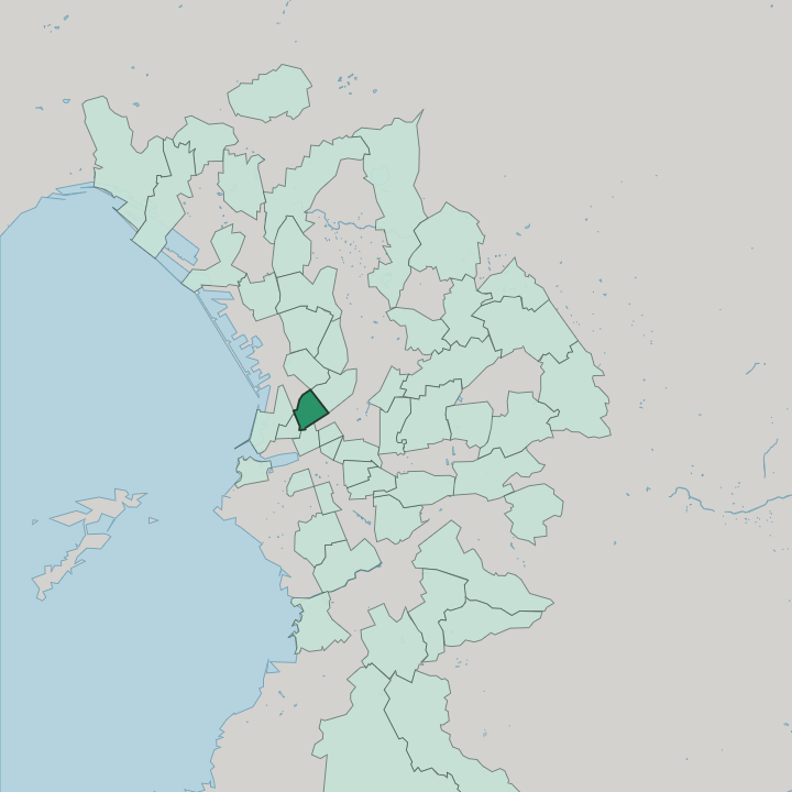 Map showing Saint-Lazare — In Marseille