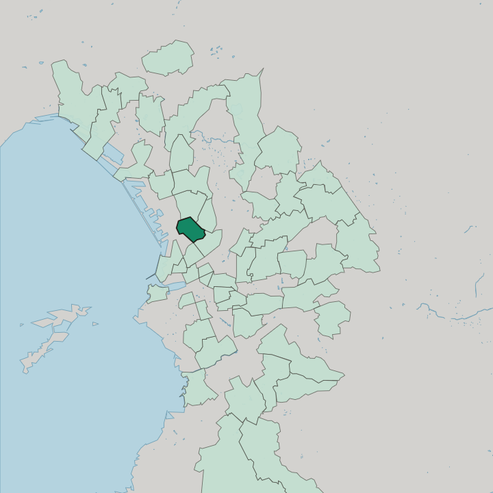 Map showing Saint-Mauront — In Marseille