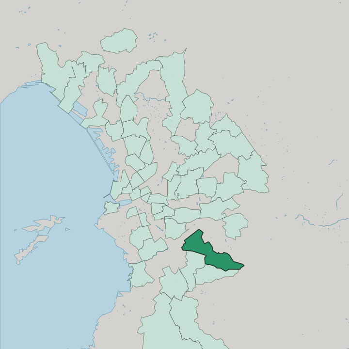 Map showing Saint-Tronc — In Marseille