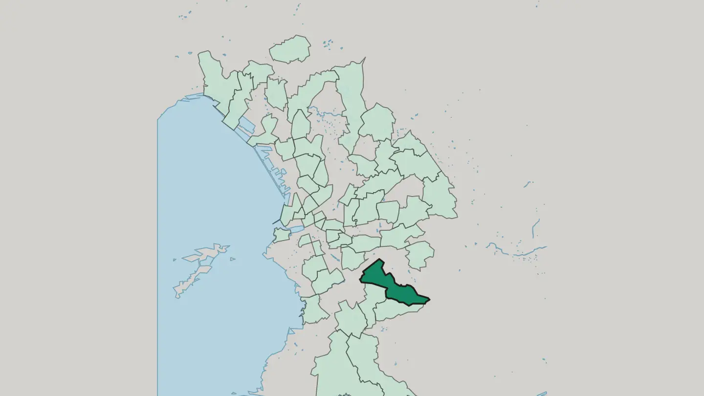 Map of Saint-Tronc in Marseille