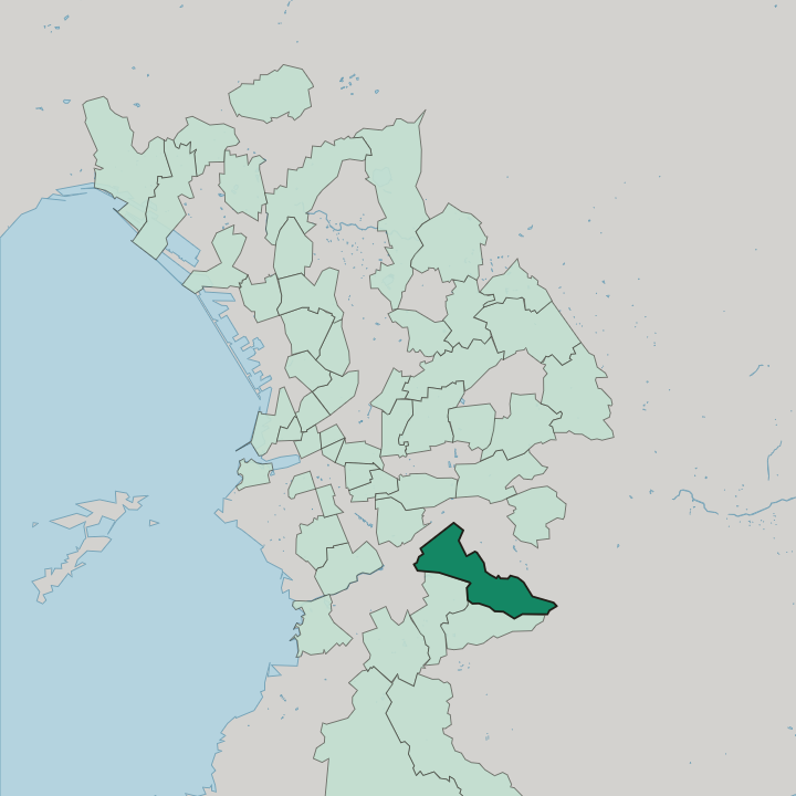 Map showing Saint-Tronc — In Marseille