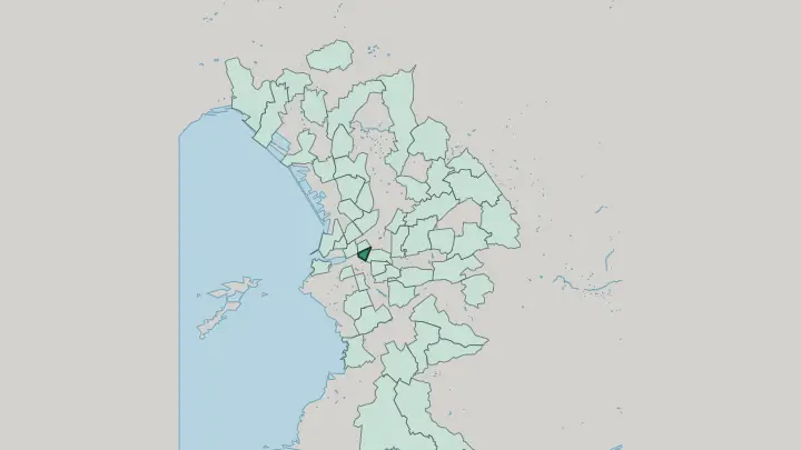 Map of Thiers in Marseille