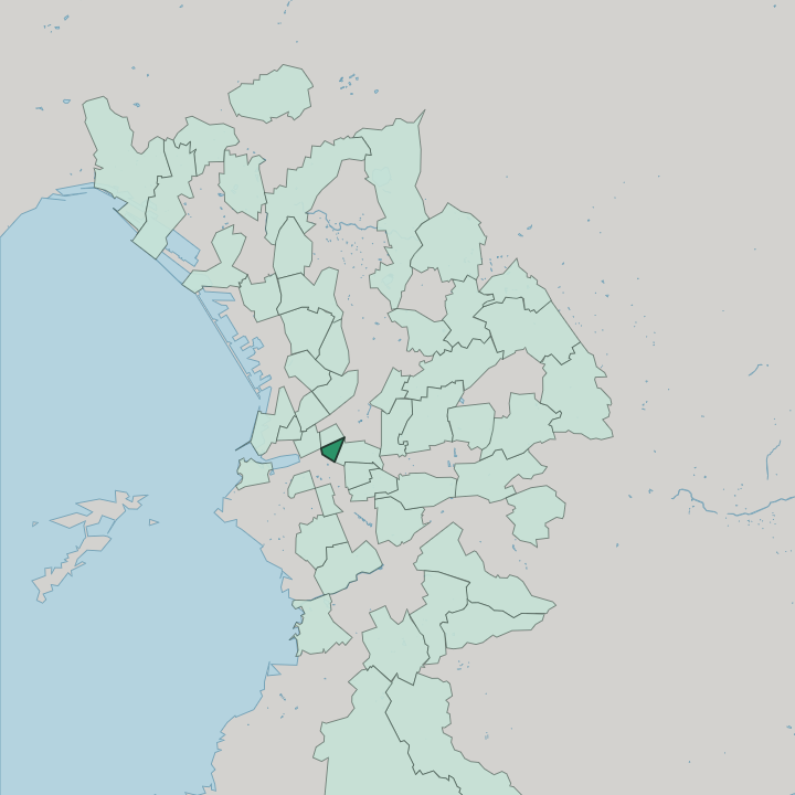 Map showing Thiers — In Marseille