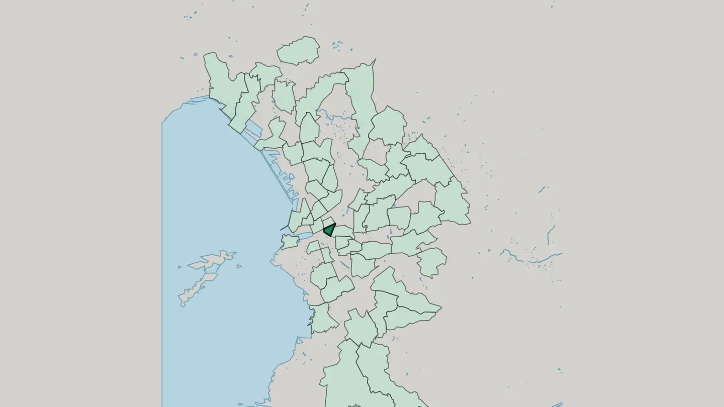 Map of Thiers in Marseille