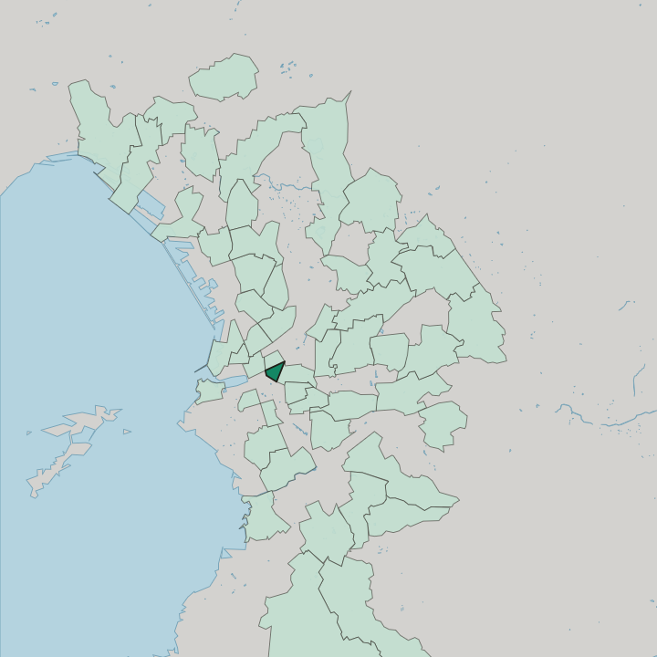 Map showing Thiers — In Marseille