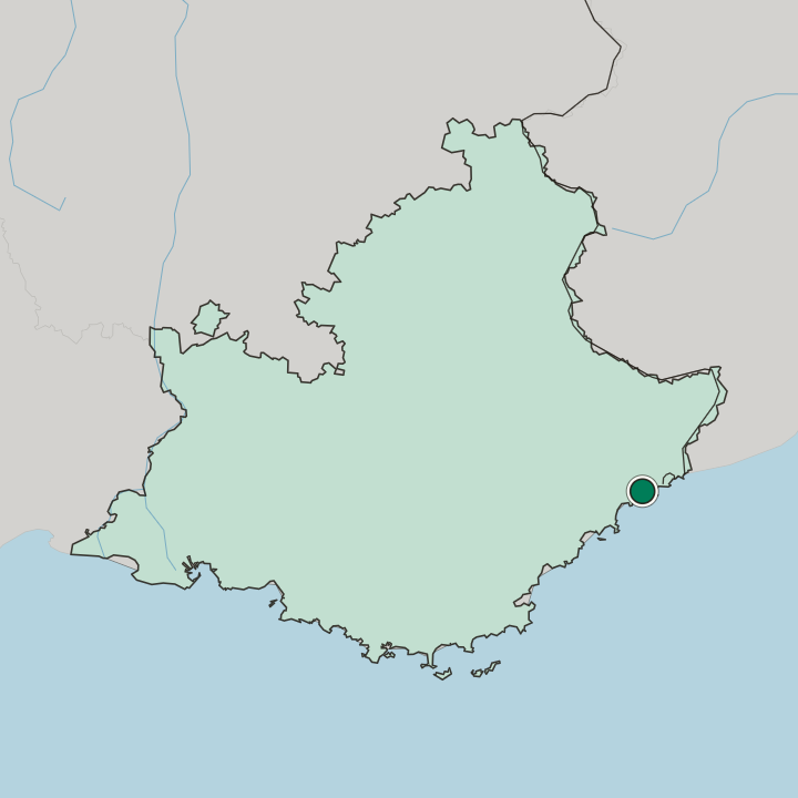 Map showing Auguste Raynaud — In Provence-Alpes-Côte d'Azur