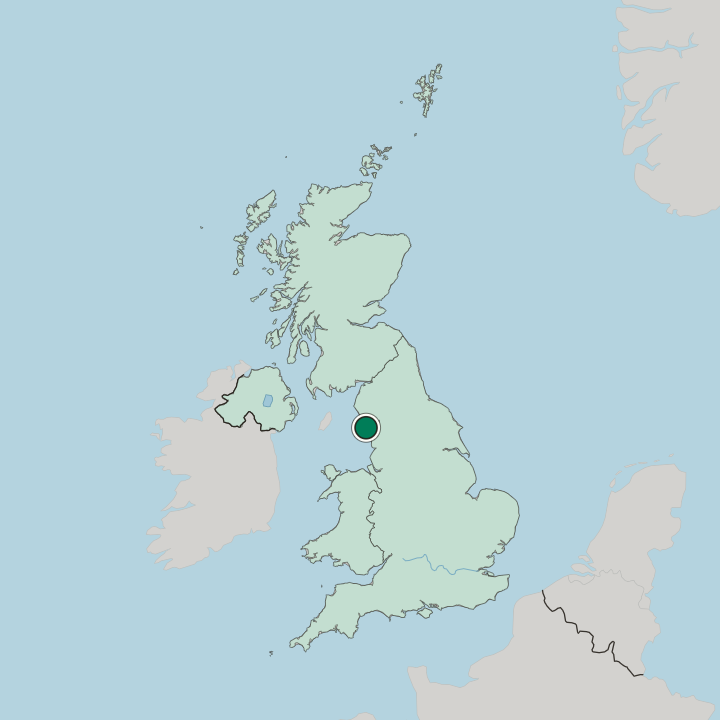 Map showing Hindpool — In United Kingdom