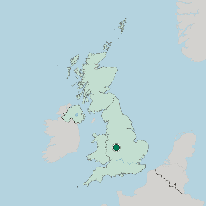 Map showing Falcon Lodge — In United Kingdom