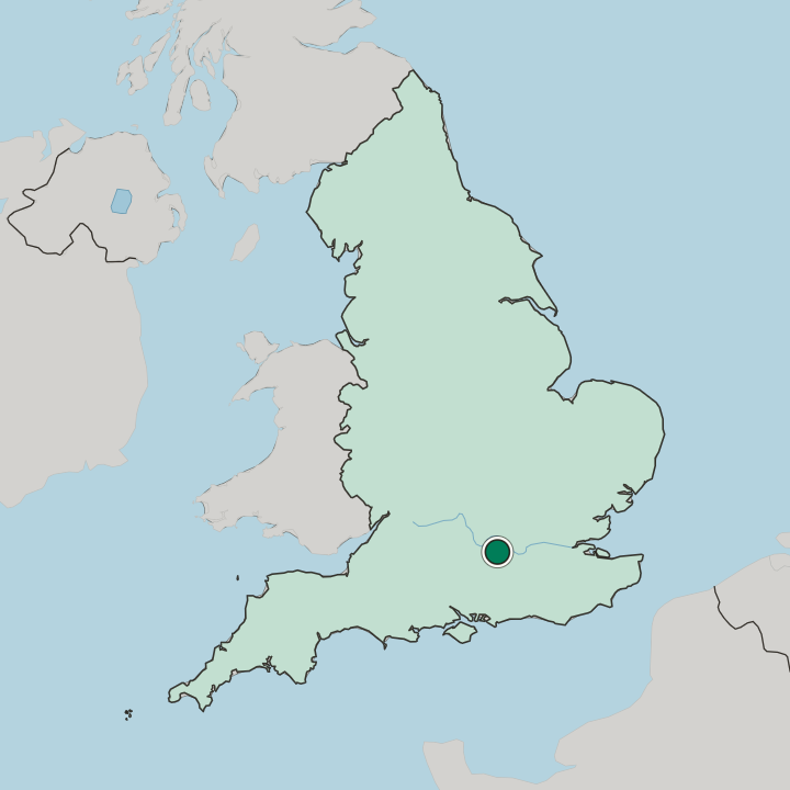 Map showing Birch Hill — In England