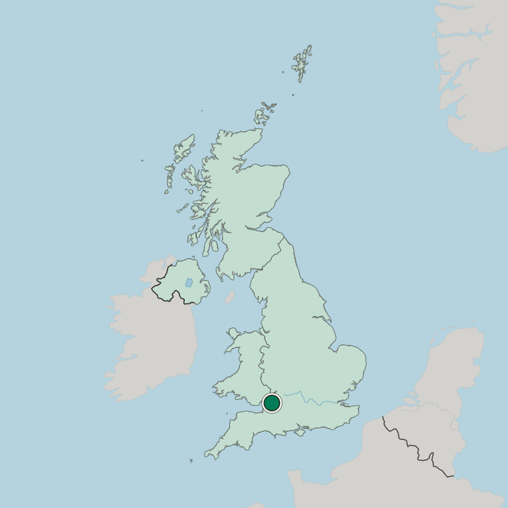 Map showing Bishopsworth — In United Kingdom