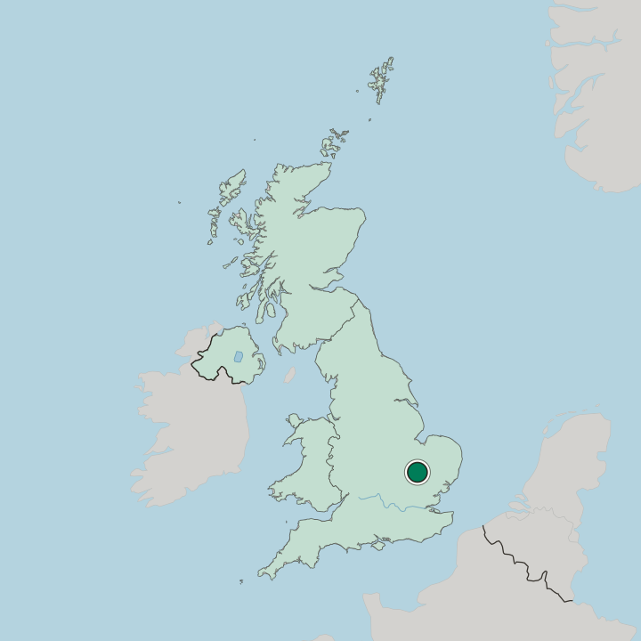 Map showing Arbury — In United Kingdom