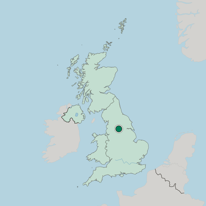 Map showing Staincliffe — In United Kingdom