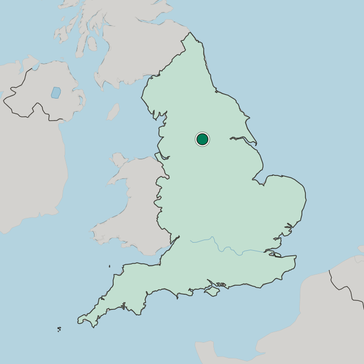 Map showing Staincliffe — In England