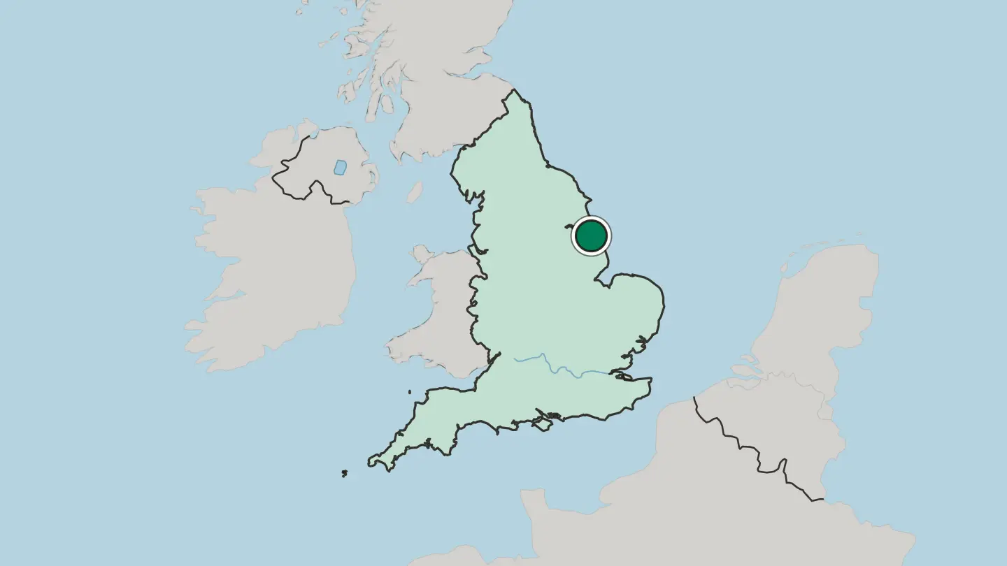 Map of Grimsby in United Kingdom