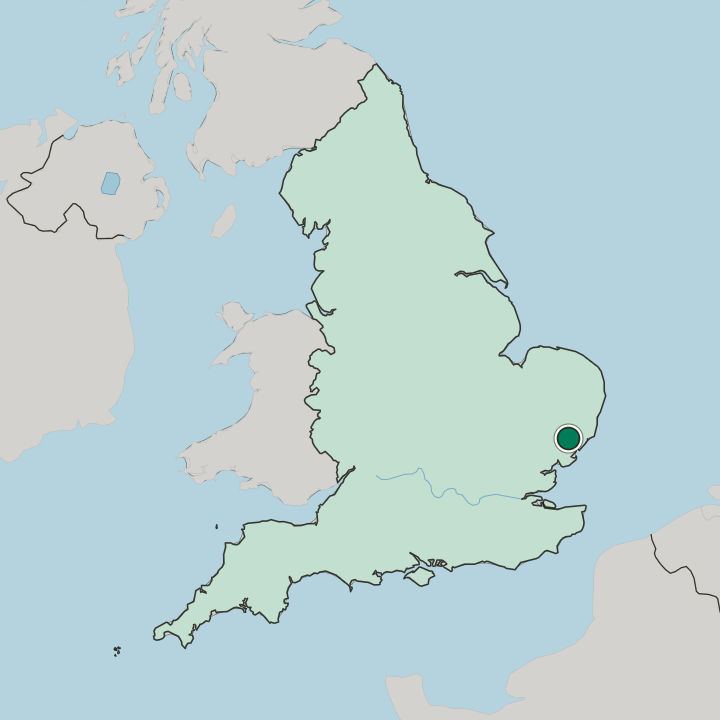 Map showing Chantry — In England