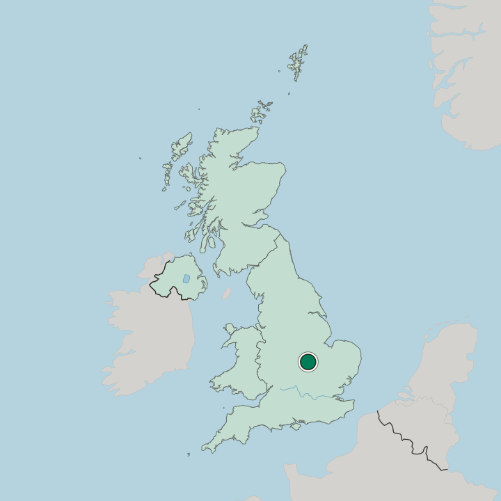 Map showing Barton Seagrave — In United Kingdom