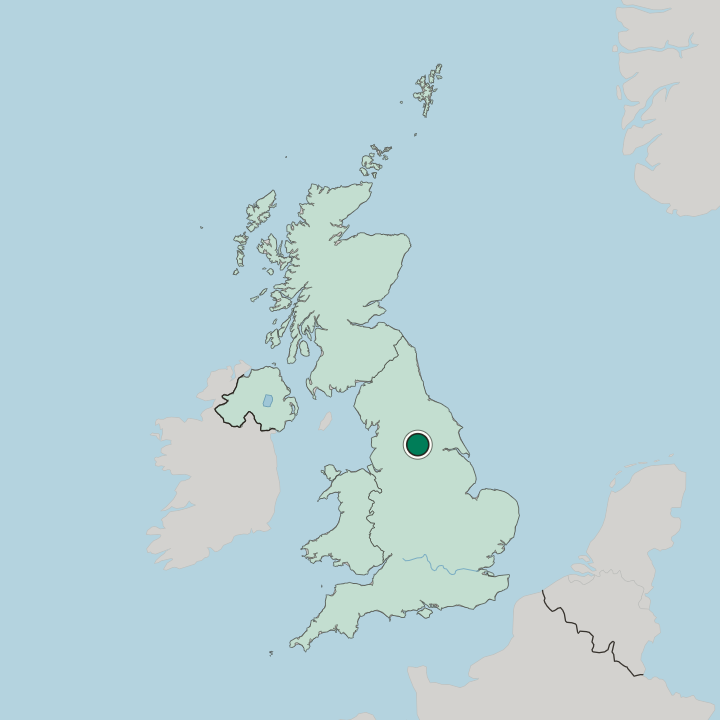 Map showing Austhorpe — In United Kingdom