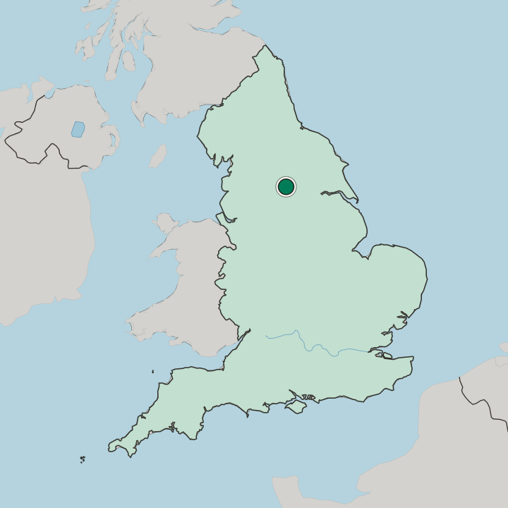 Map showing Austhorpe — In England