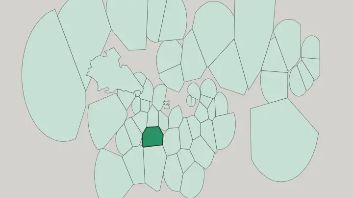Map of Battersea in London