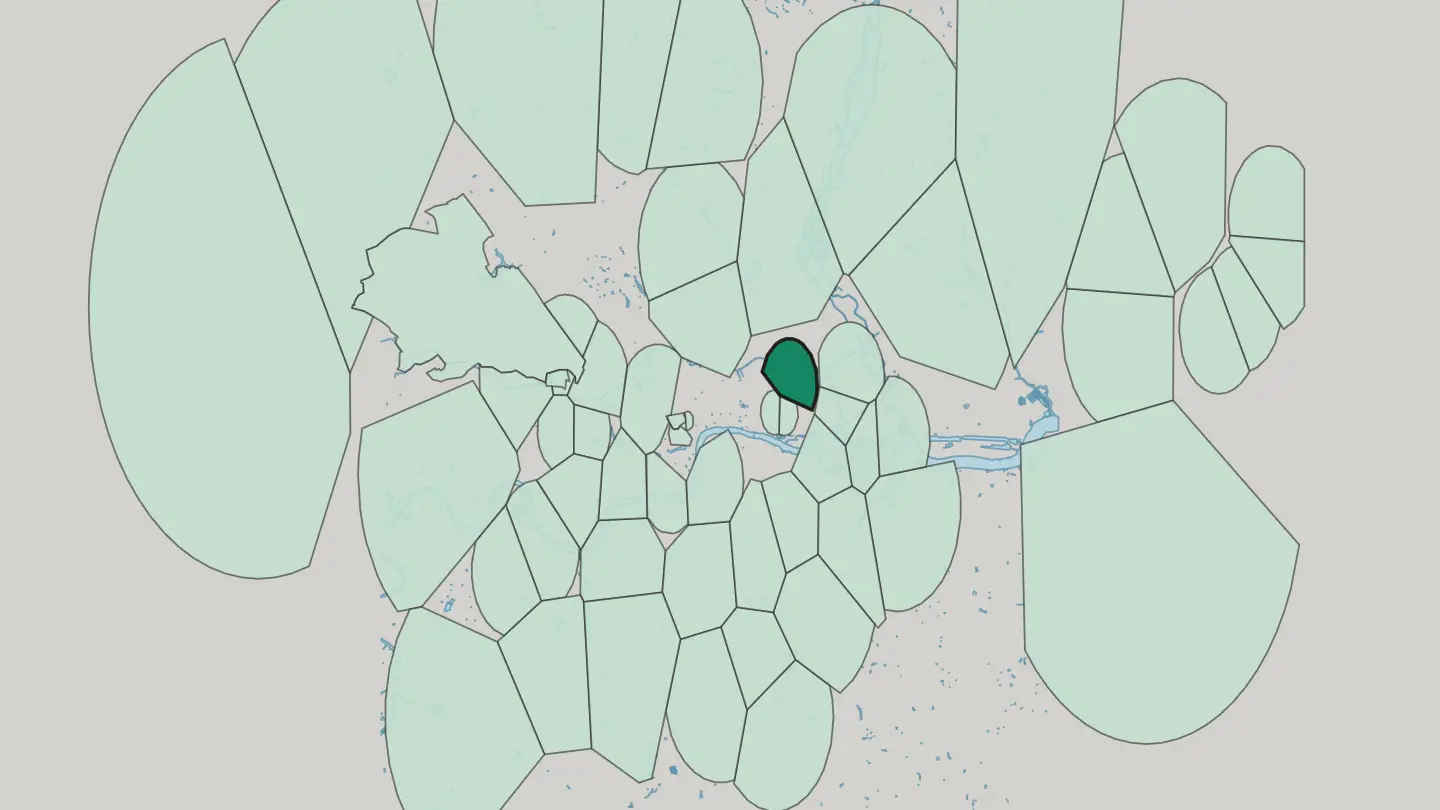 Map of Bethnal Green in London
