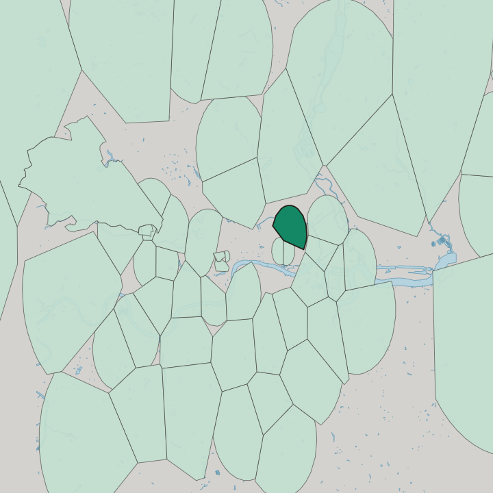 Map showing Bethnal Green — In London