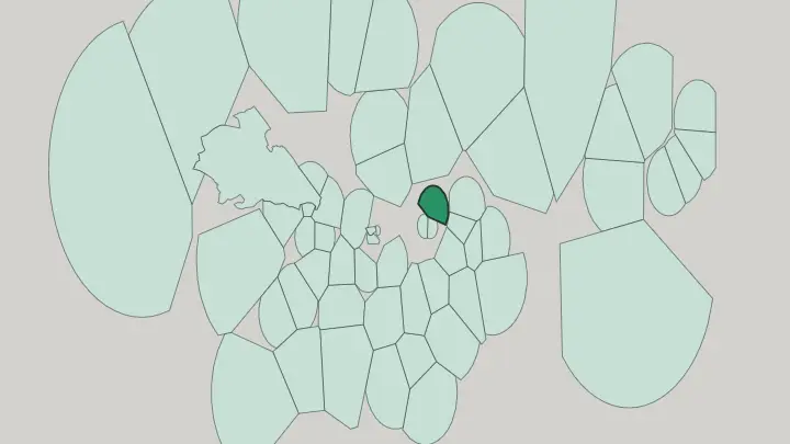 Map of Bethnal Green in London