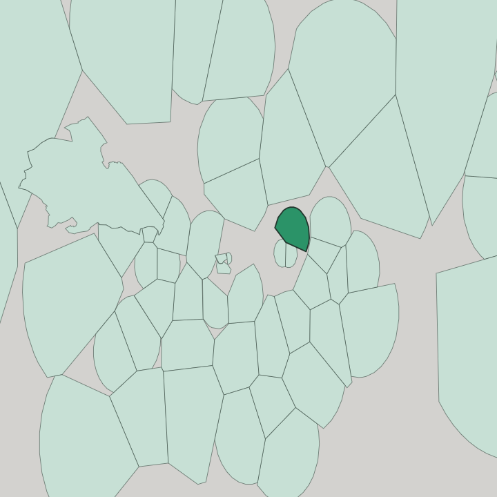 Map showing Bethnal Green — In London
