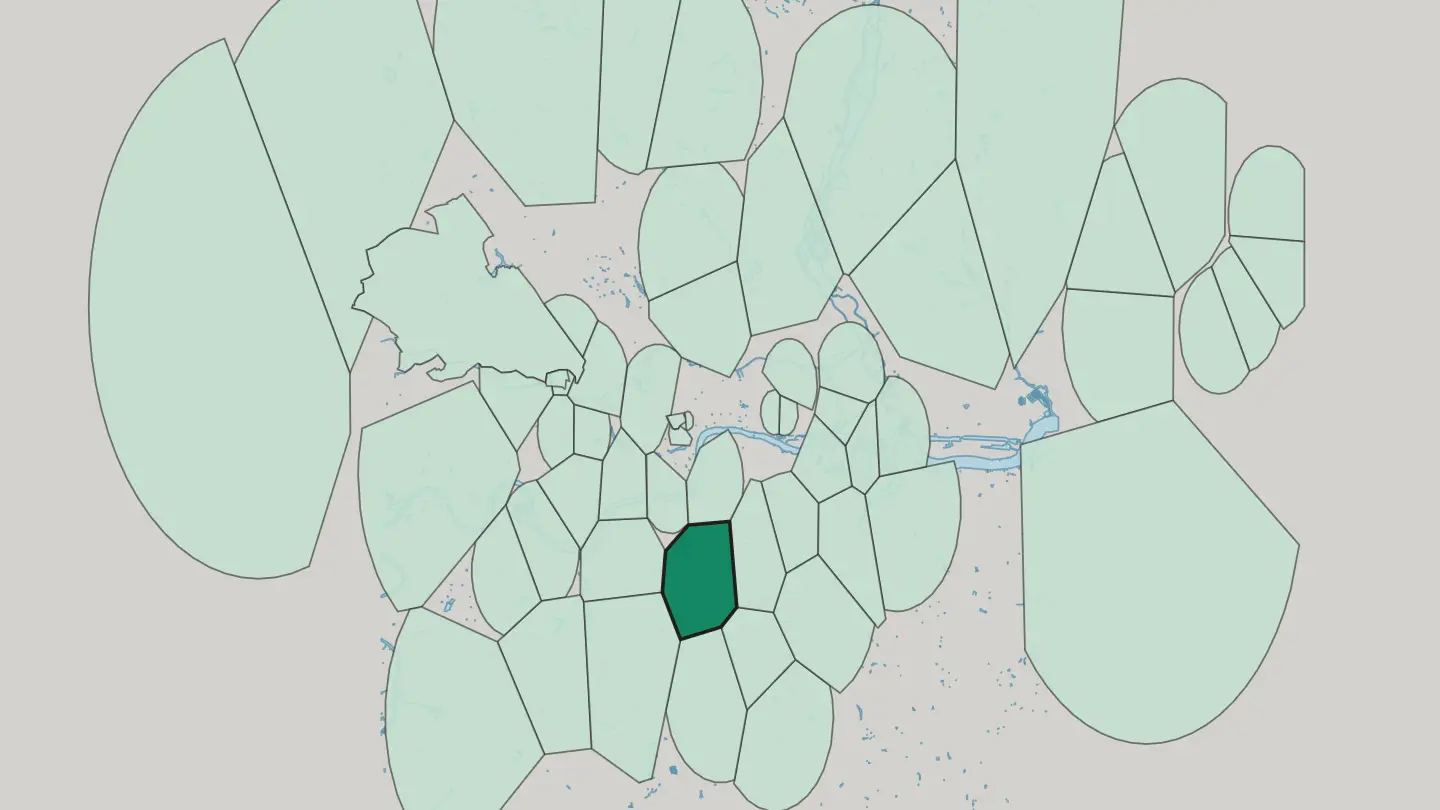 Map of Brixton in London