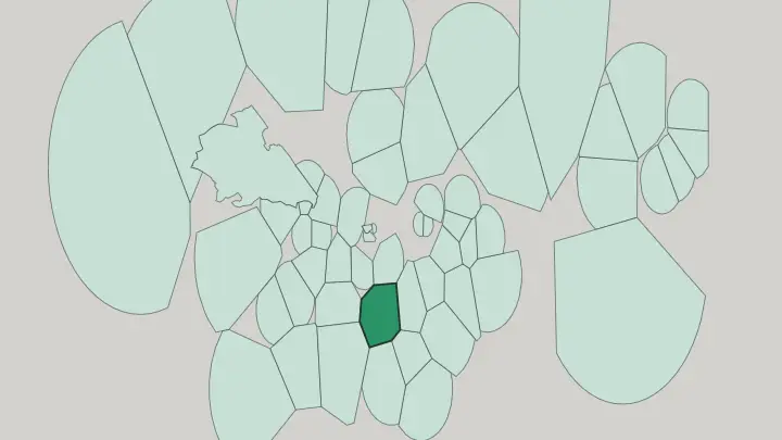 Map of Brixton in London