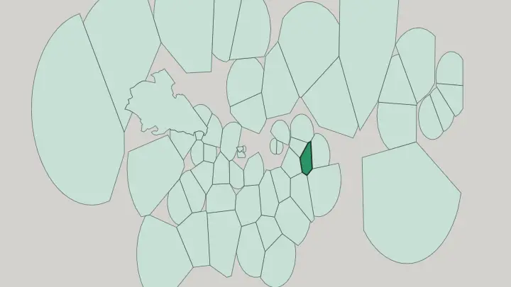Map of Canary Wharf in London