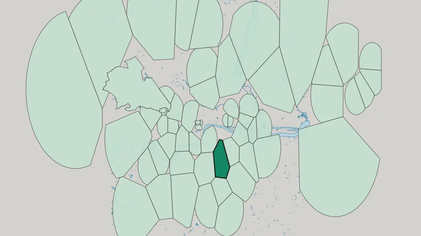 Map of East Dulwich in London