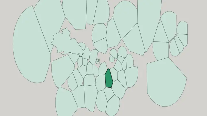 Map of East Dulwich in London