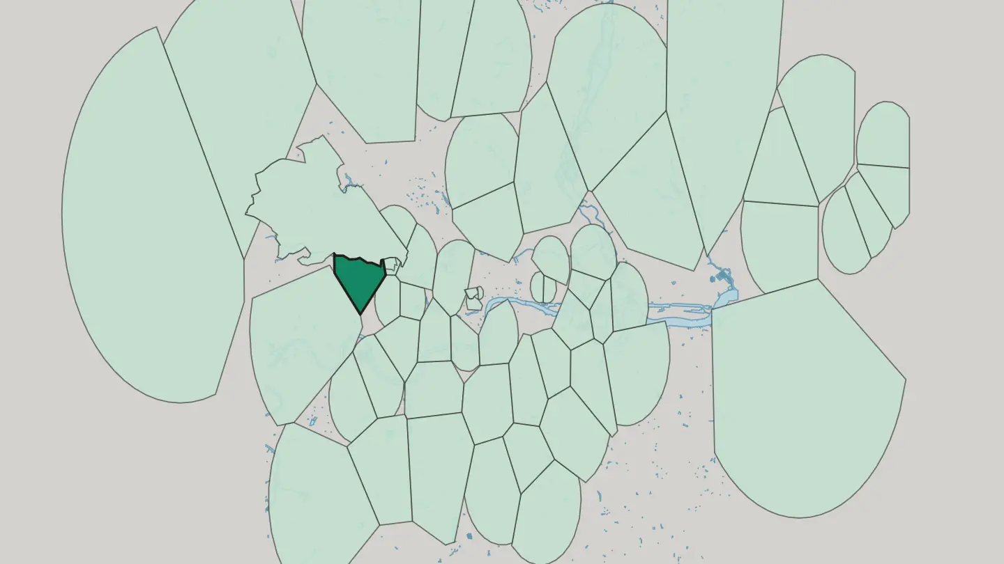 Map of Kensal Green in London