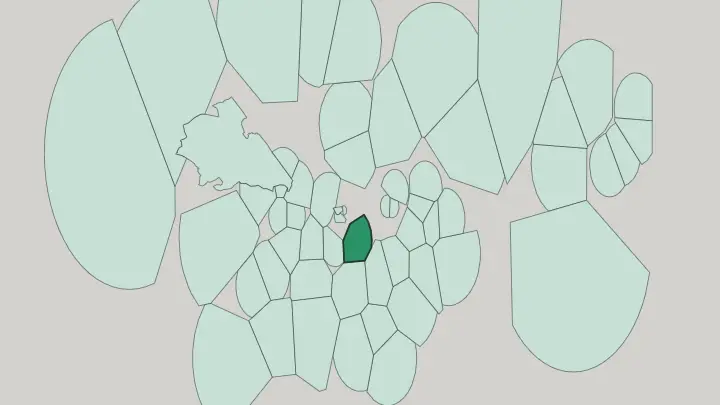 Map of Lambeth in London