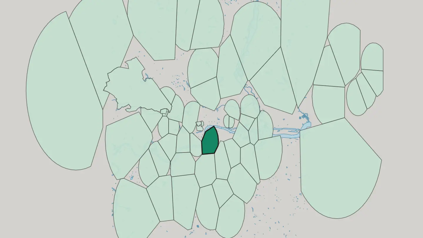 Map of Lambeth in London