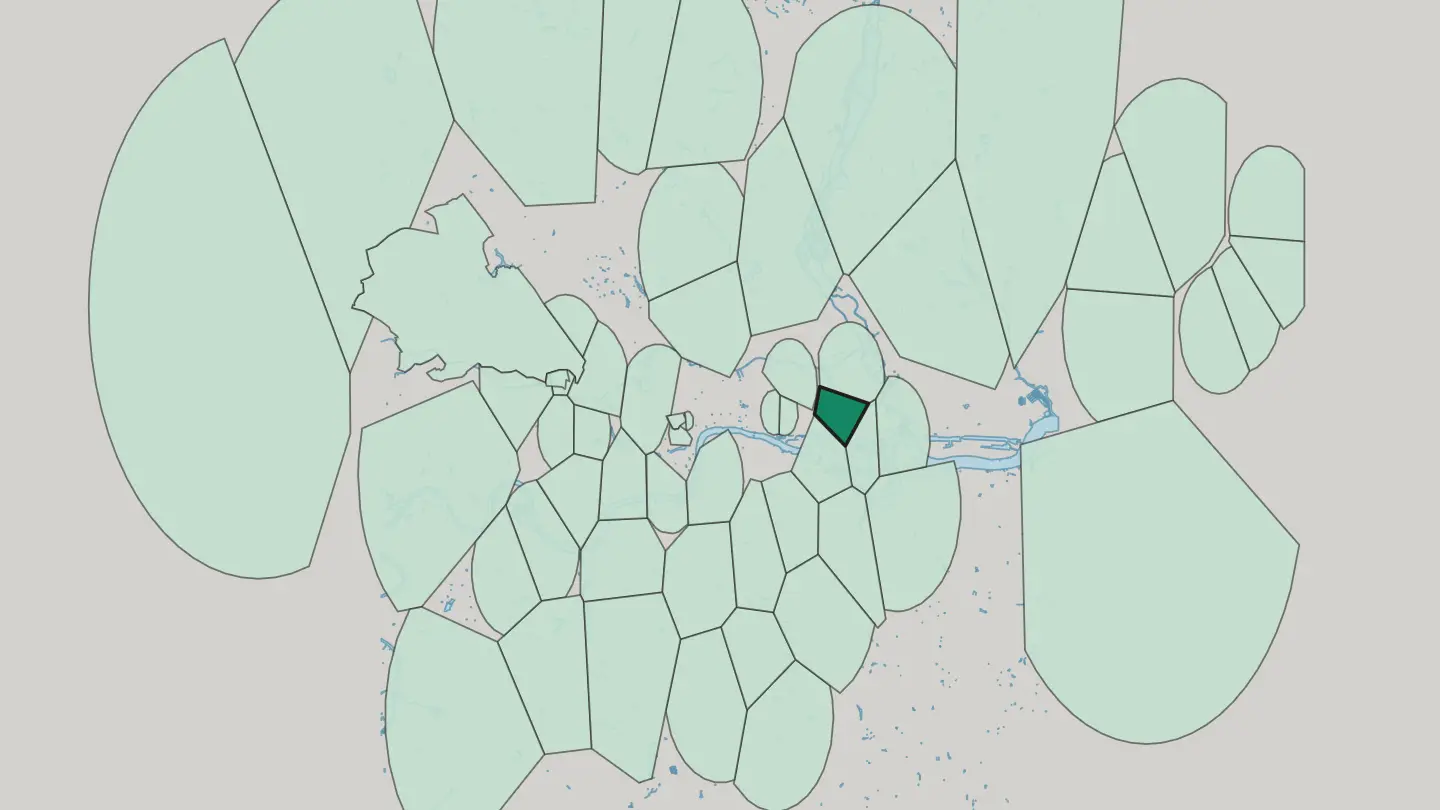 Map of Limehouse in London