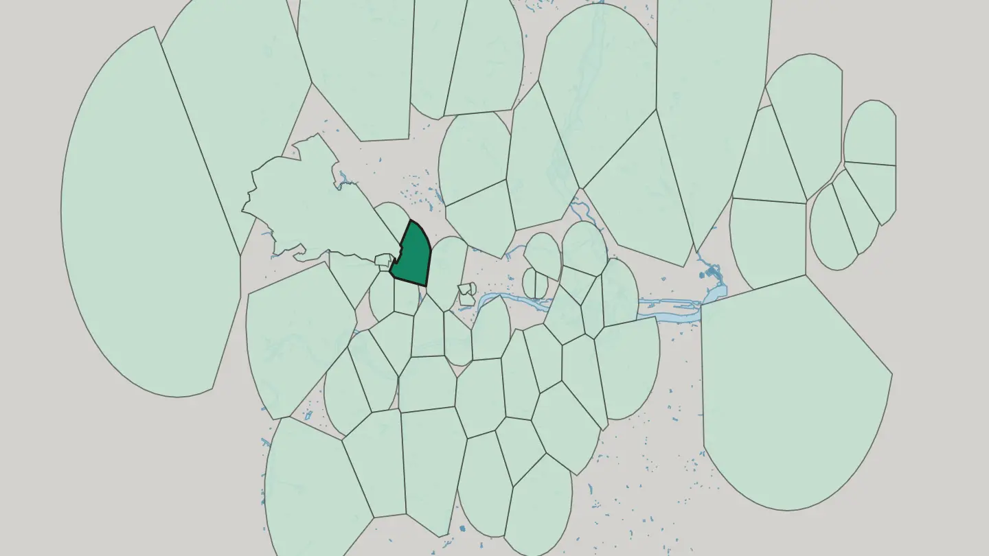 Map of Maida Hill in London