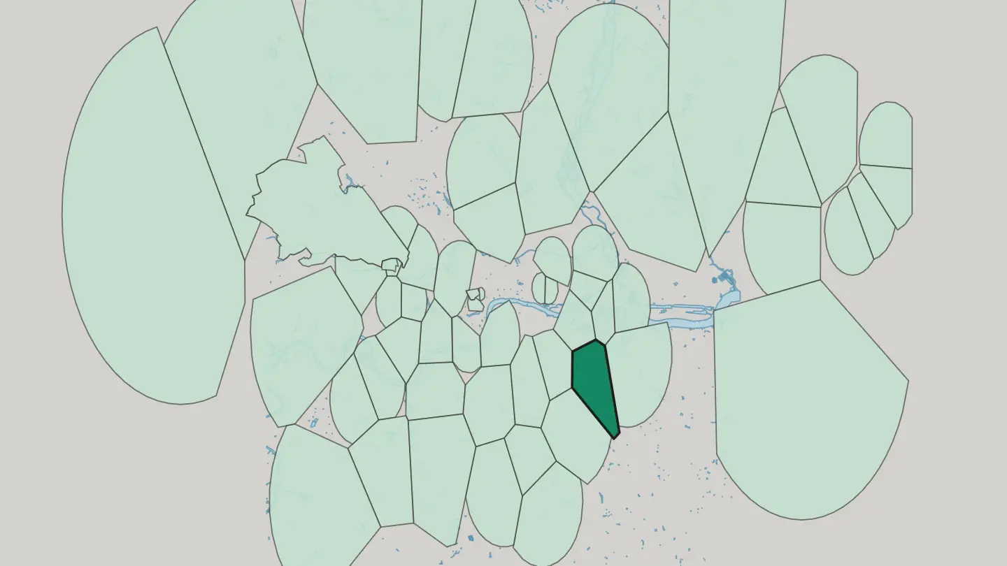 Map of New Cross in London