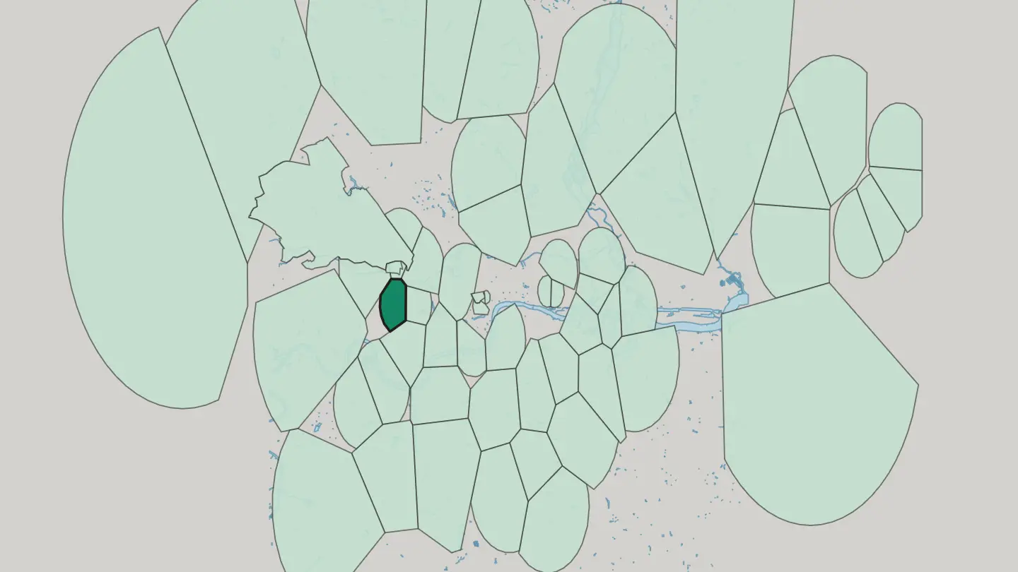 Map of Notting Hill in London