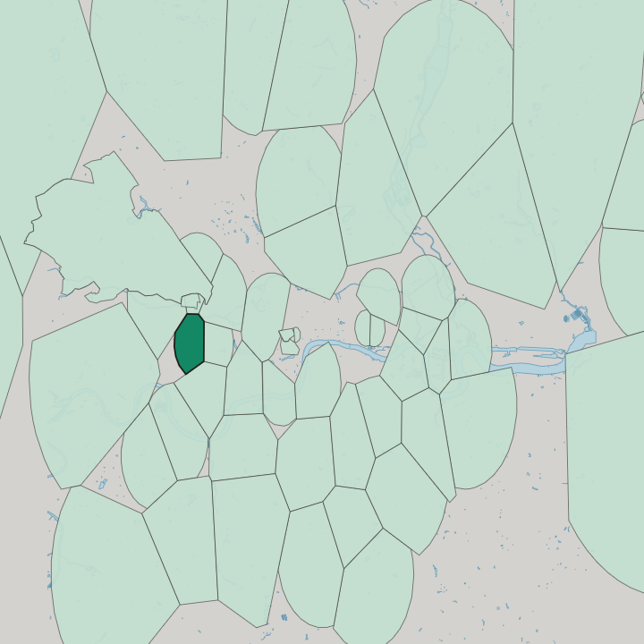 Map showing Notting Hill — In London