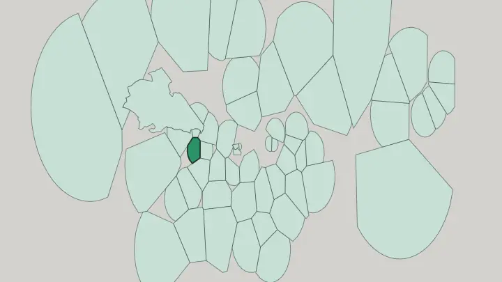 Map of Notting Hill in London