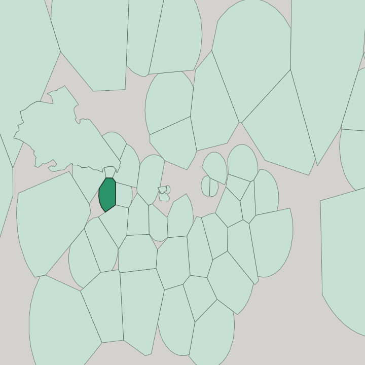 Map showing Notting Hill — In London