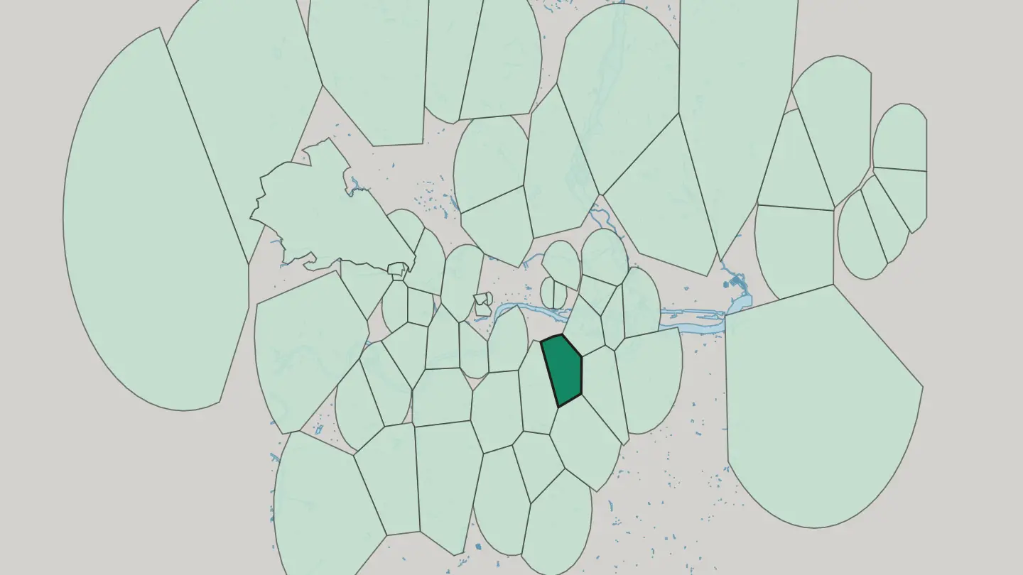 Map of Peckham in London