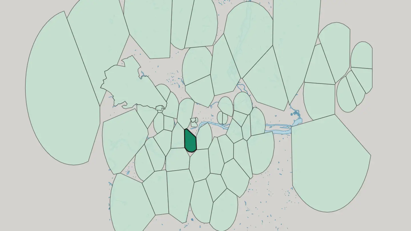 Map of Pimlico in London