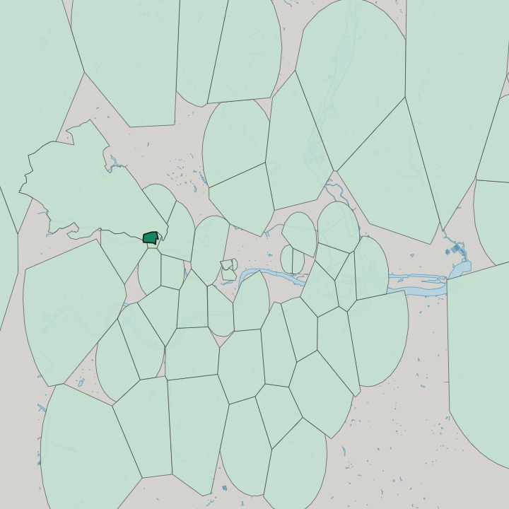 Map showing Queen's Park — In London