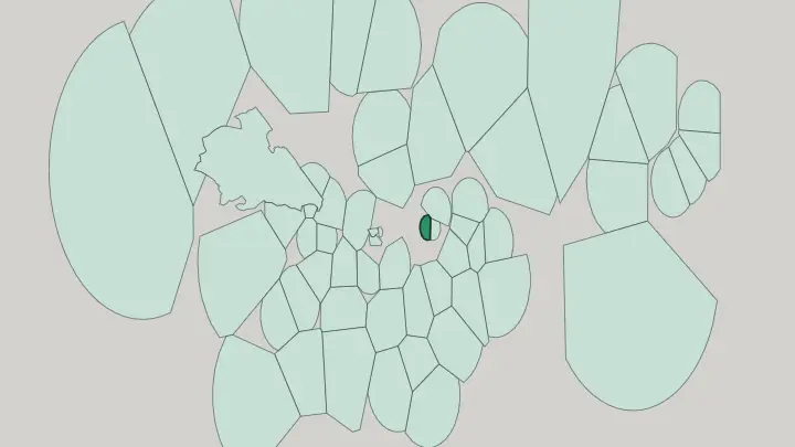 Map of Spitalfields in London