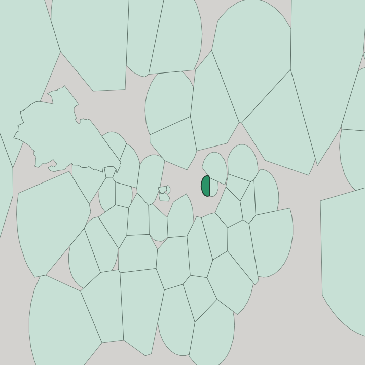Map showing Spitalfields — In London
