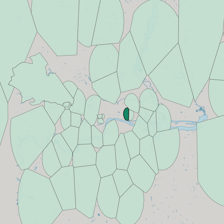 Map showing Spitalfields — In London