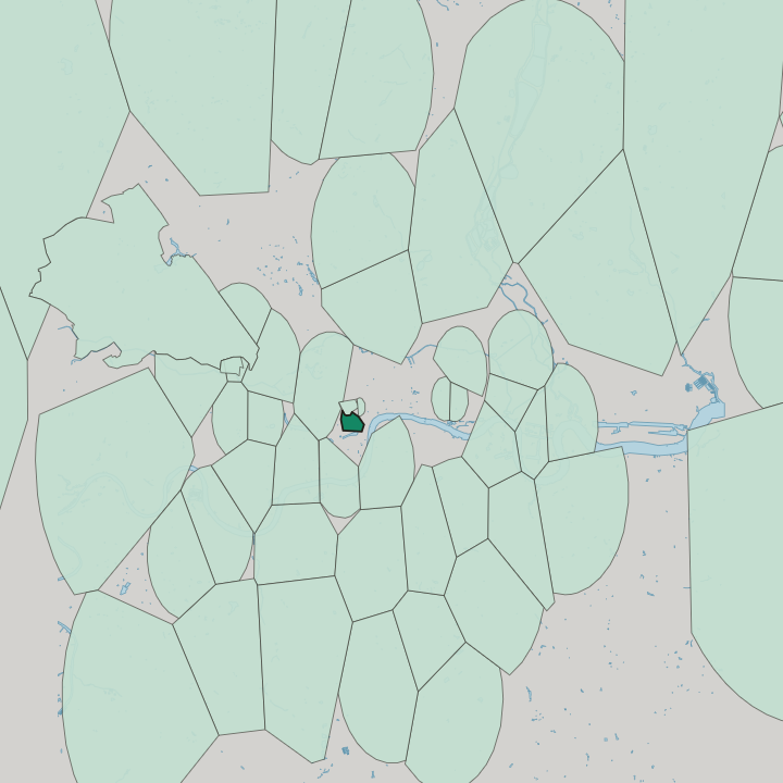 Map showing St James's — In London