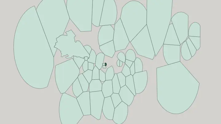 Map of West End of London in London